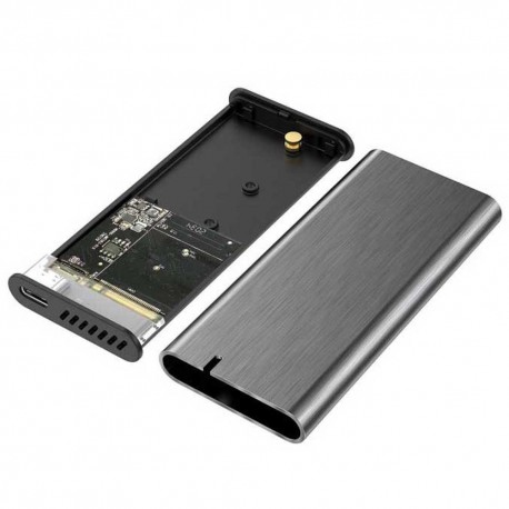 Caixa disco Externo para SSD M.2 SATA Aisens ASM2-007GRY/ USB 3.1 Gen1/ Sem Parafusos