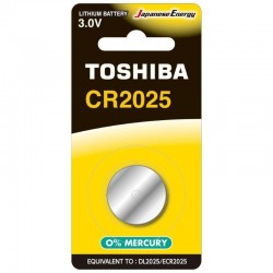 Pilha de botão Toshiba CR2025/ 3V