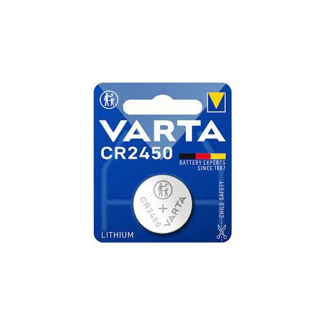 Pilha de lítio CR2450 3.0V 620mAh - Varta