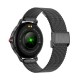 Smartwatch Metal + Silicone COOL Dover Preto  (Chamadas, Saúde, Desporto, Correia Extra)