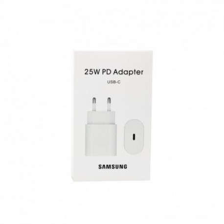 Adaptador de Carregador Samsung Type-C 25W PD Branco