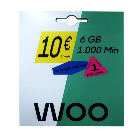 Cartão Woo 10€ NOS